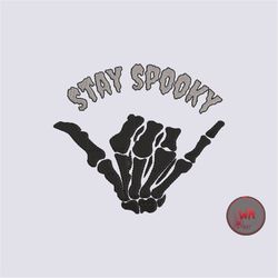 stay spooky embroidery design, spooky machine embroidery digital files, halloween machine embroidery design, instant dow