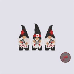 scary gnome embroidery digital files, halloween gnome embroidery design, spooky gnome machine embroidery files, instant