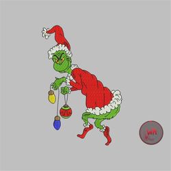 grinch embroidery design, christmas grinch machine embroidery design, christmas embroidery machine files