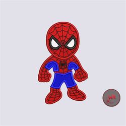 baby spiderman embroidery design machine, superhero embroidery digital file, spider man embroidery pattern, baby boy emb