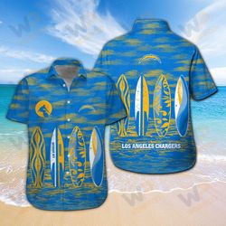 los angeles chargers hawaiian shirt and shorts 265 l1mth2293