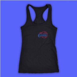 los angeles clippers dripping breast logo women&8217s tank top racerback