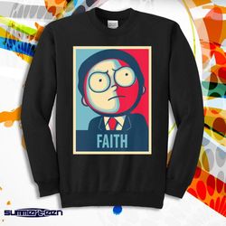 rick and morty faith men&8217s sweatshirt