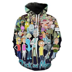 rick and morty hoodies &8211 all character pullover yellow hoodie