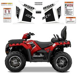 atv stickers polaris sportsman touring 850 sp decal kit