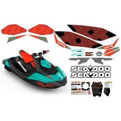 sea-doo spark trixx decal stickers kit