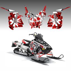 polaris 800 rmk assault 155 decal stickers kit