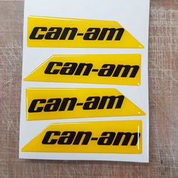 can am 3d emblem decal sticker for snowmobiles, atvs and utv