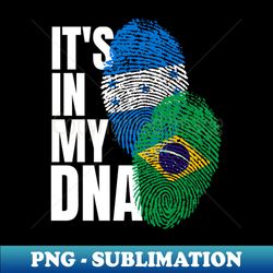 Brazilian And Honduran Mix DNA Heritage Gift - Premium Sublimation Digital Download - Unleash Your Inner Rebellion