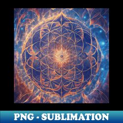 flower of life galaxy - exclusive png sublimation download - transform your sublimation creations