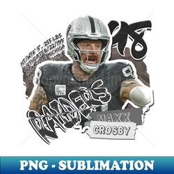 maxx crosby football shirt tapestry - special edition sublimation png file - instantly transform your sublimation projects
