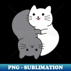 harmony black white cat spirit - unique sublimation png download - perfect for sublimation mastery