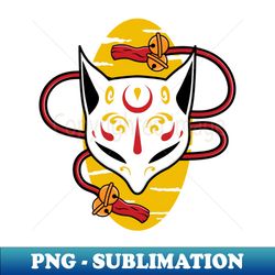 japanese kitsune mask - modern sublimation png file - boost your success with this inspirational png download