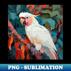 jungle vibes - cockatoo vi - modern sublimation png file - fashionable and fearless