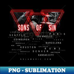 sons of sin tour - png transparent sublimation file - perfect for creative projects