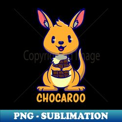 chocaroo kangaroo chocolate treats sweet tooth - signature sublimation png file - bold & eye-catching
