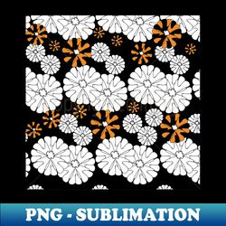 floral pattern - png transparent digital download file for sublimation - capture imagination with every detail