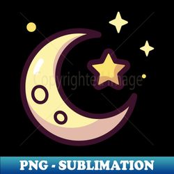 moon sticker - sublimation-ready png file - perfect for sublimation art