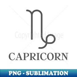 capricorn symbol - creative sublimation png download - vibrant and eye-catching typography