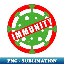 immunity passport certificate immunity virus - decorative sublimation png file - perfect for creative projects