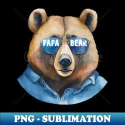 papa bear - sublimation-ready png file - bold & eye-catching