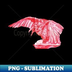 omniscient red raven - png transparent digital download file for sublimation - defying the norms