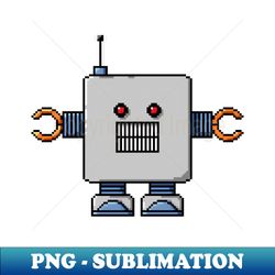 pixel robot 217 - artistic sublimation digital file - fashionable and fearless