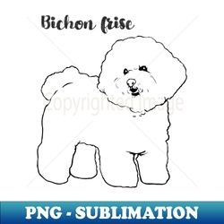 bichon frise - modern sublimation png file - unleash your creativity