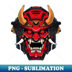 demon samurai - sublimation-ready png file - transform your sublimation creations