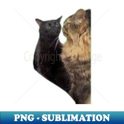 black cat zoning out - png transparent sublimation design - transform your sublimation creations