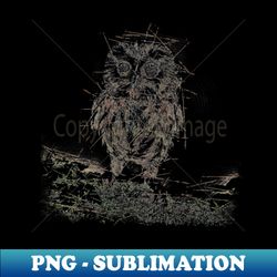owl sketch - png transparent digital download file for sublimation - perfect for sublimation art
