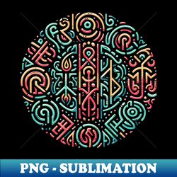 runic guardians - retro png sublimation digital download - unlock vibrant sublimation designs