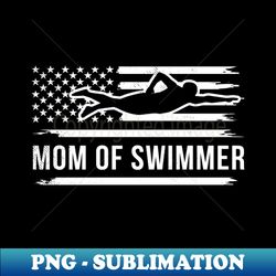 swimming vintage flag art mixed with a mom themes - instant png sublimation download - defying the norms