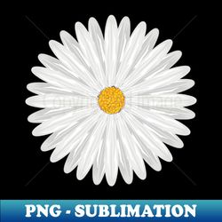 white flower - professional sublimation digital download - bold & eye-catching