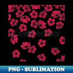 falling poppies - high-quality png sublimation download - create with confidence