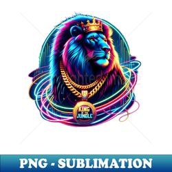 king of the jungle - high-resolution png sublimation file - bold & eye-catching