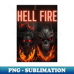 hellfire shirt - decorative sublimation png file - perfect for personalization