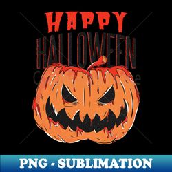 Creepy Halloween Pumkin bloody pumpkin - Decorative Sublimation PNG File - Bring Your Designs to Life