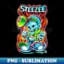 steezee world character art design airbrush - aesthetic sublimation digital file - transform your sublimation creations