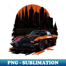 old corvette z06 classic - aesthetic sublimation digital file - defying the norms