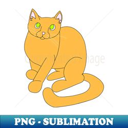 orange cat - instant sublimation digital download - bold & eye-catching