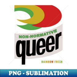 queer - high-resolution png sublimation file - vibrant and eye-catching typography