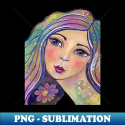 flower child - png sublimation digital download - bring your designs to life