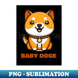 baby doge - instant png sublimation download - fashionable and fearless
