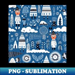 scandinavian patterns winter - artistic sublimation digital file - perfect for sublimation art