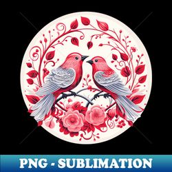 Floral Bird Print - PNG Transparent Sublimation File - Unlock Vibrant Sublimation Designs