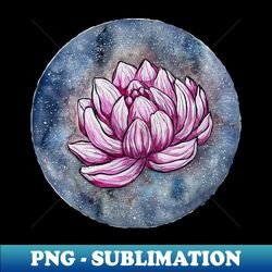 lotus flower galaxy - stylish sublimation digital download - add a festive touch to every day