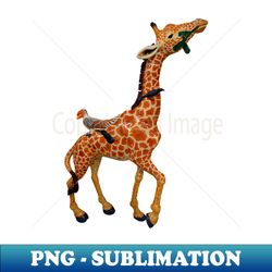 carousel animal giraffe photo - modern sublimation png file - defying the norms