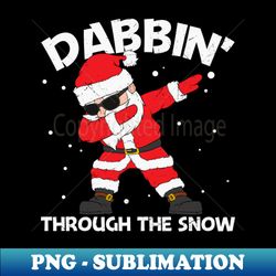 dapping trought the snow- christmas gift - exclusive sublimation digital file - bring your designs to life