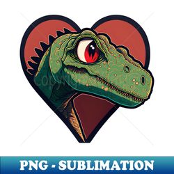 dinosaur valentines day shirt  dino in heart - artistic sublimation digital file - unleash your creativity